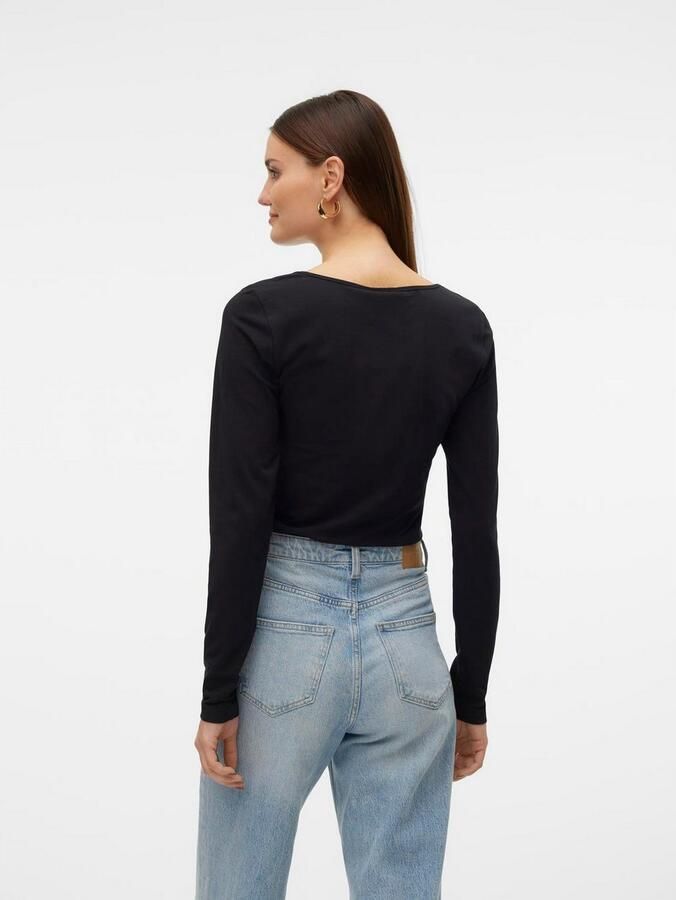 Vero Moda Shirt met lange mouwen VMLULU LS U-NECK TOP JRS GA NOOS - Foto 4