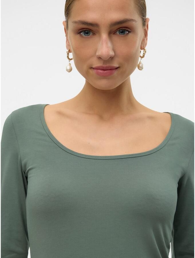 Vero Moda Shirt met lange mouwen VMLULU LS U-NECK TOP JRS GA NOOS - Foto 2