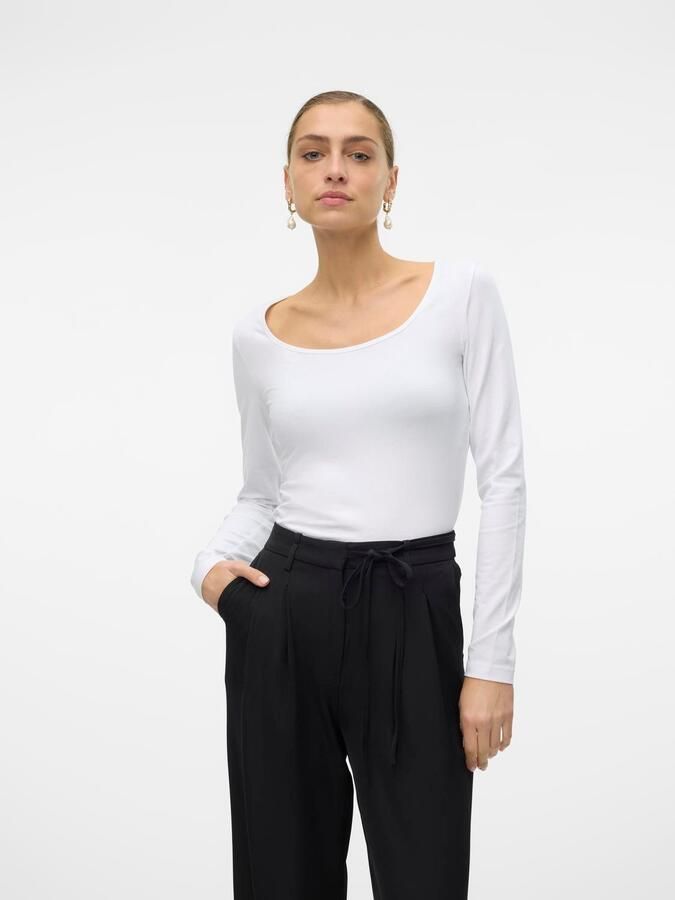 Vero Moda Shirt met lange mouwen VMLULU LS U-NECK TOP JRS GA NOOS - Foto 6