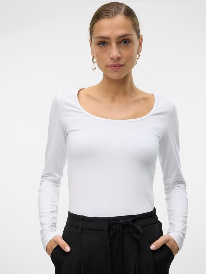 Vero Moda Shirt met lange mouwen VMLULU LS U-NECK TOP JRS GA NOOS - Foto 2