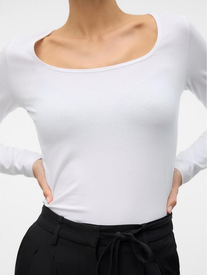 Vero Moda Shirt met lange mouwen VMLULU LS U-NECK TOP JRS GA NOOS - Foto 4