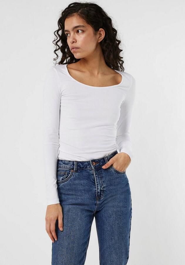 Vero Moda Dames Trui met Lange Mouwen Wit Dames - Foto 5