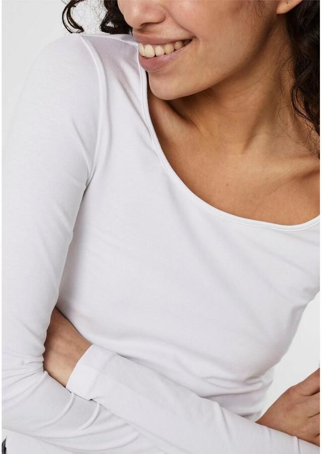 Vero Moda Dames Trui met Lange Mouwen Wit Dames - Foto 4