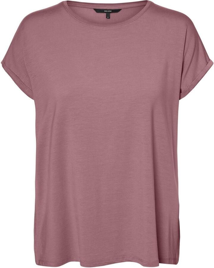 Vero Moda Ava Plain Dames T-shirt Stijlvol en Comfortabel Roze Dames