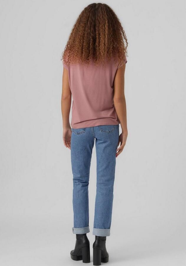 Vero Moda Ava Plain Dames T-shirt Stijlvol en Comfortabel Roze Dames - Foto 2