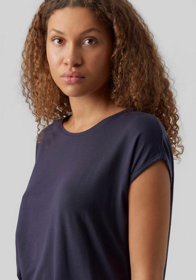 Vero Moda Shirt met ronde hals VMAVA PLAIN SS TOP GAJRS NOOS - Foto 5