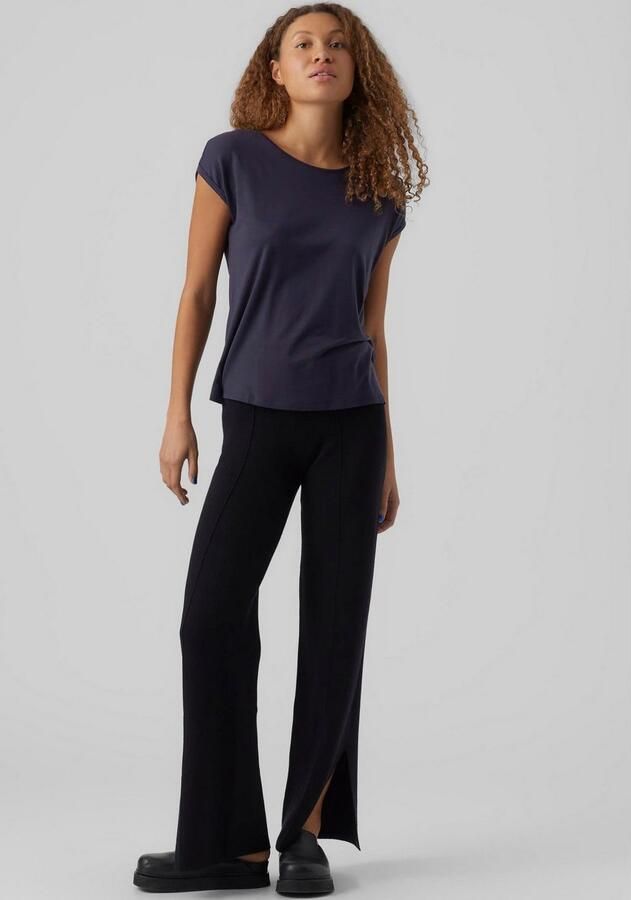 Vero Moda Shirt met ronde hals VMAVA PLAIN SS TOP GAJRS NOOS - Foto 4