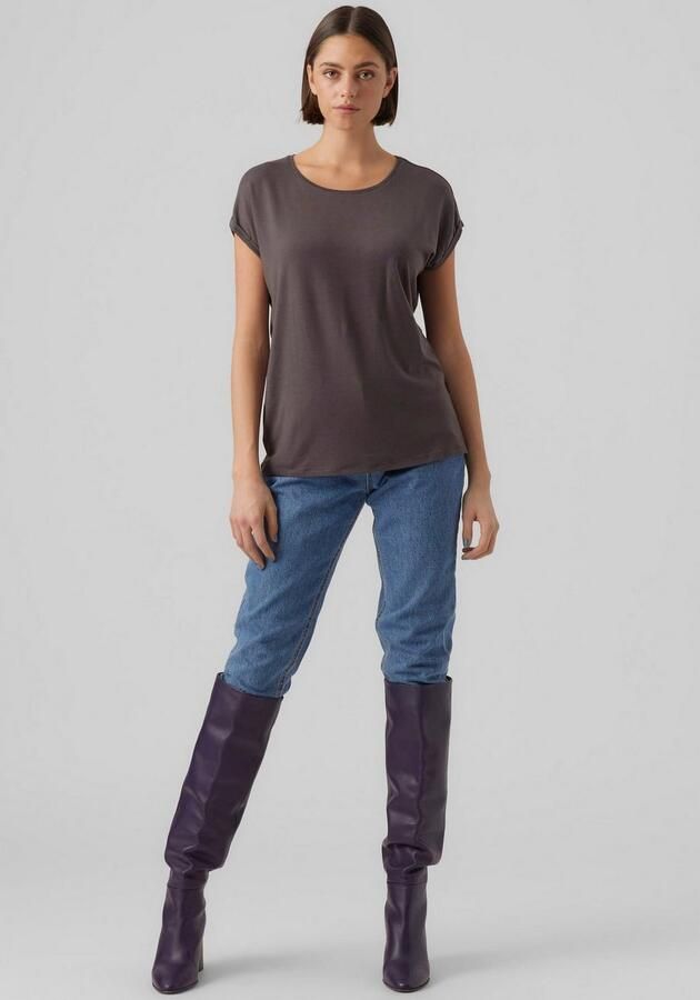 Vero Moda Shirt met ronde hals VMAVA PLAIN SS TOP GAJRS NOOS - Foto 5