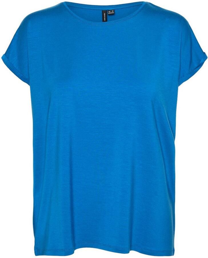 Vero Moda Shirt met ronde hals VMAVA PLAIN SS TOP GAJRS NOOS