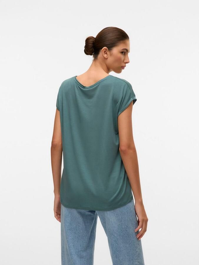 Vero Moda Shirt met ronde hals VMAVA PLAIN SS TOP GAJRS NOOS - Foto 4