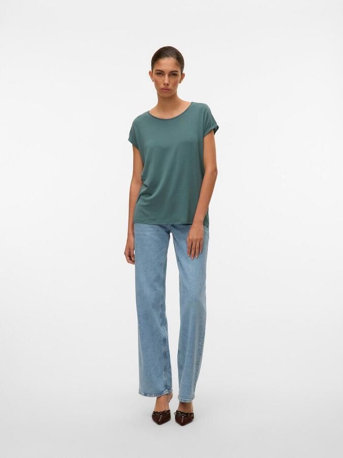 Vero Moda Shirt met ronde hals VMAVA PLAIN SS TOP GAJRS NOOS - Foto 7