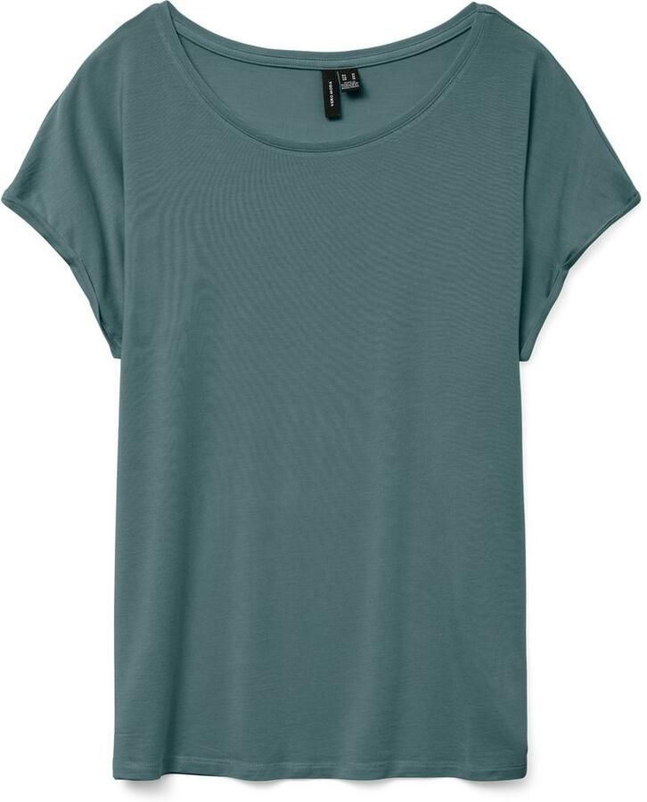 Vero Moda Shirt met ronde hals VMAVA PLAIN SS TOP GAJRS NOOS