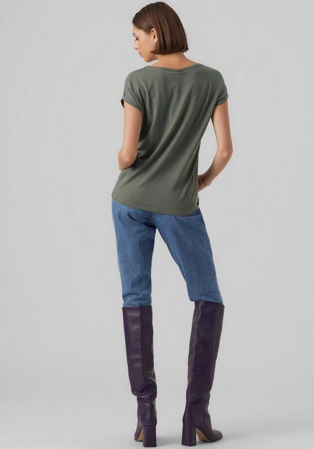 Vero Moda Shirt met ronde hals VMAVA PLAIN SS TOP GAJRS NOOS - Foto 6