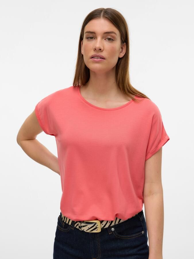 Vero Moda Shirt met ronde hals VMAVA PLAIN SS TOP GAJRS NOOS - Foto 6