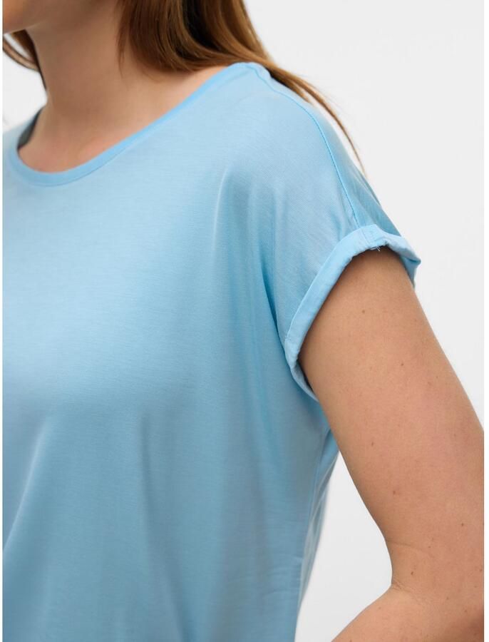 Vero Moda Shirt met ronde hals VMAVA PLAIN SS TOP GAJRS NOOS - Foto 2