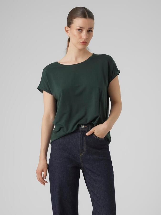 Vero Moda Shirt met ronde hals VMAVA PLAIN SS TOP GAJRS NOOS - Foto 12
