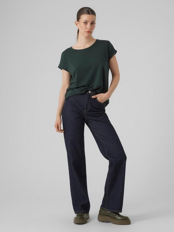 Vero Moda Shirt met ronde hals VMAVA PLAIN SS TOP GAJRS NOOS - Foto 6