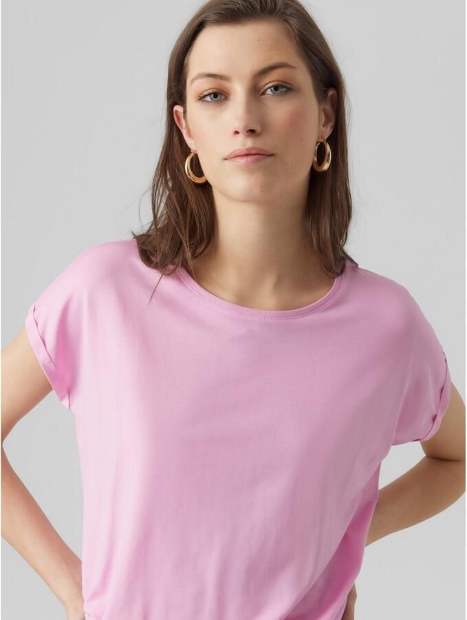 Vero Moda Shirt met ronde hals VMAVA PLAIN SS TOP GAJRS NOOS - Foto 2