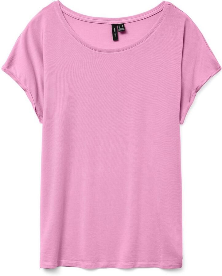 Vero Moda Shirt met ronde hals VMAVA PLAIN SS TOP GAJRS NOOS