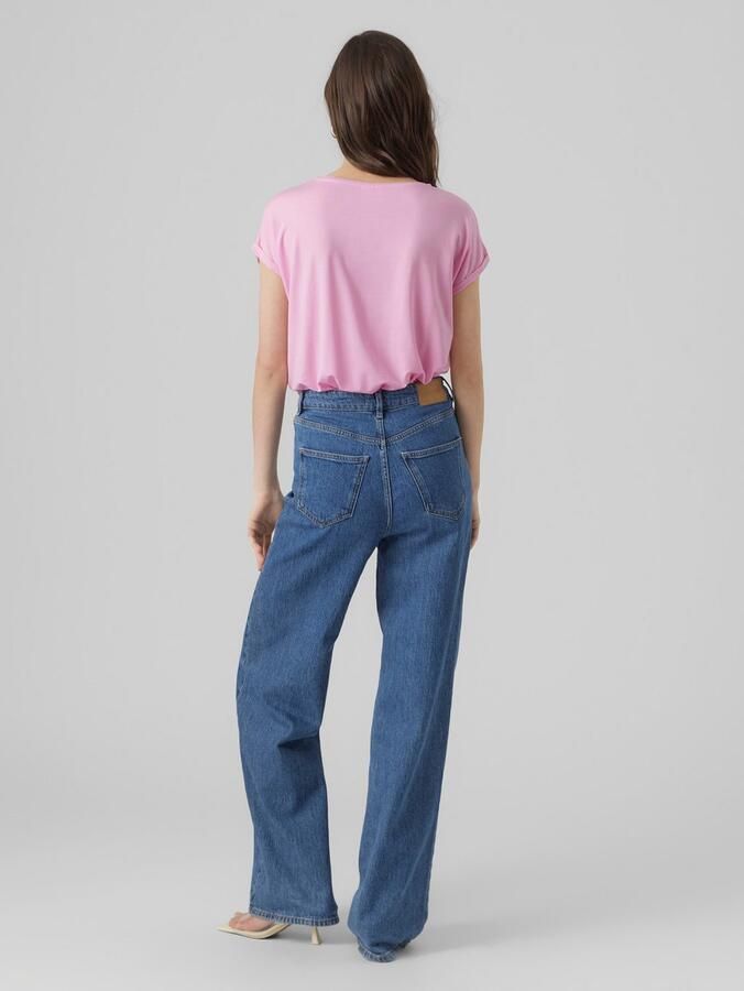 Vero Moda Shirt met ronde hals VMAVA PLAIN SS TOP GAJRS NOOS - Foto 4