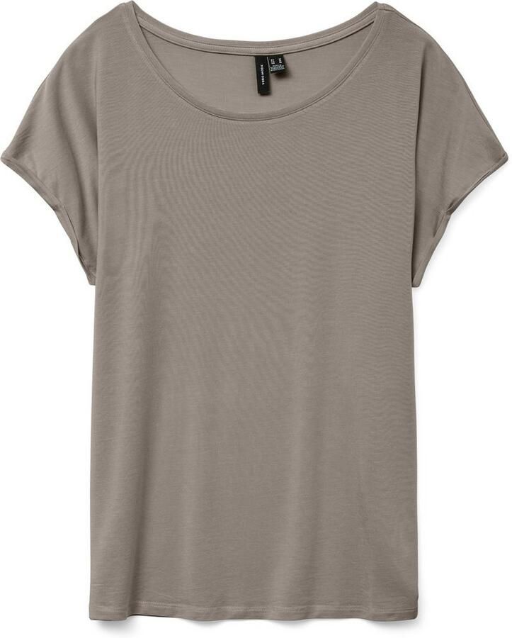 Vero Moda Shirt met ronde hals VMAVA PLAIN SS TOP GAJRS NOOS