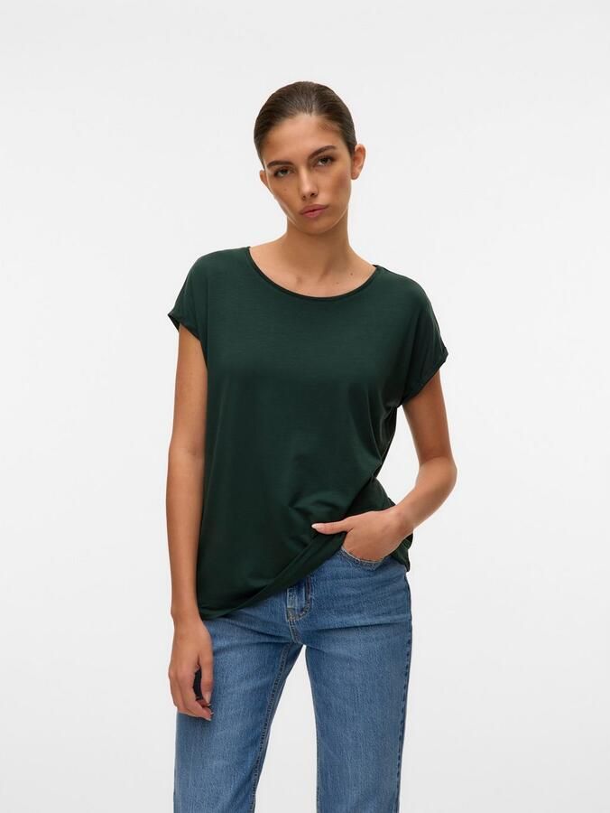 Vero Moda Shirt met ronde hals VMAVA PLAIN SS TOP GAJRS NOOS - Foto 8