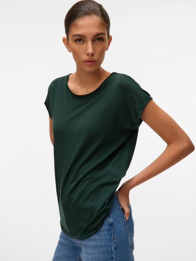 Vero Moda Shirt met ronde hals VMAVA PLAIN SS TOP GAJRS NOOS - Foto 9