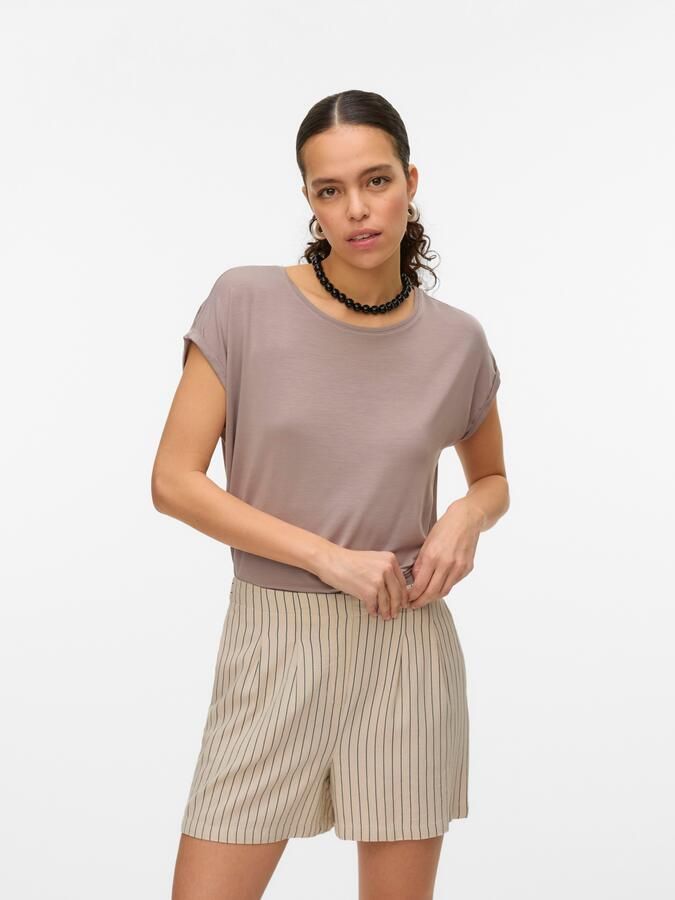Vero Moda Shirt met ronde hals VMAVA PLAIN SS TOP GAJRS NOOS - Foto 5