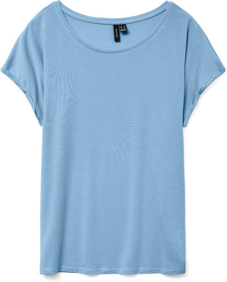 Vero Moda Shirt met ronde hals VMAVA PLAIN SS TOP GAJRS NOOS