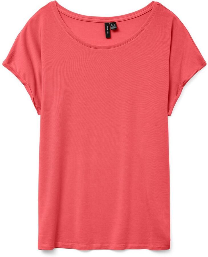 Vero Moda Shirt met ronde hals VMAVA PLAIN SS TOP GAJRS NOOS