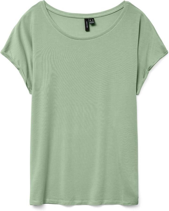 Vero Moda Shirt met ronde hals VMAVA PLAIN SS TOP GAJRS NOOS