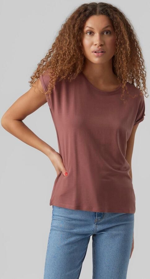 Vero Moda Shirt met ronde hals VMAVA PLAIN SS TOP GAJRS NOOS - Foto 5