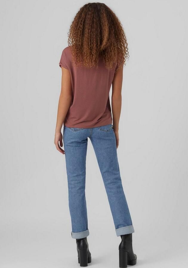 Vero Moda Shirt met ronde hals VMAVA PLAIN SS TOP GAJRS NOOS - Foto 4