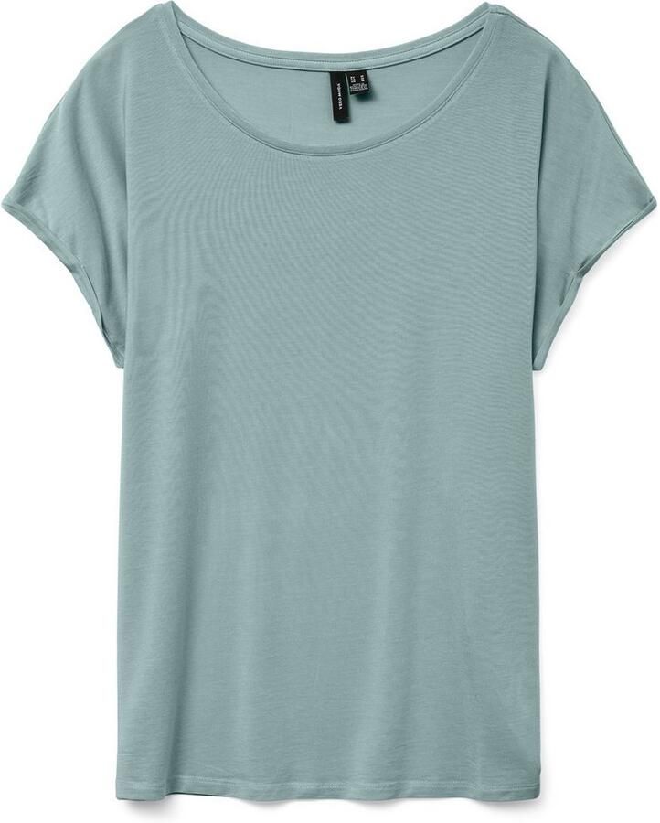 Vero Moda Shirt met ronde hals VMAVA PLAIN SS TOP GAJRS NOOS