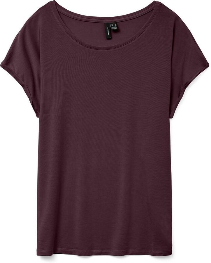 Vero Moda Shirt met ronde hals VMAVA PLAIN SS TOP GAJRS NOOS