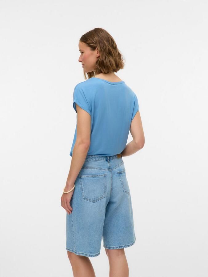 Vero Moda Shirt met ronde hals VMAVA PLAIN SS TOP GAJRS NOOS - Foto 3