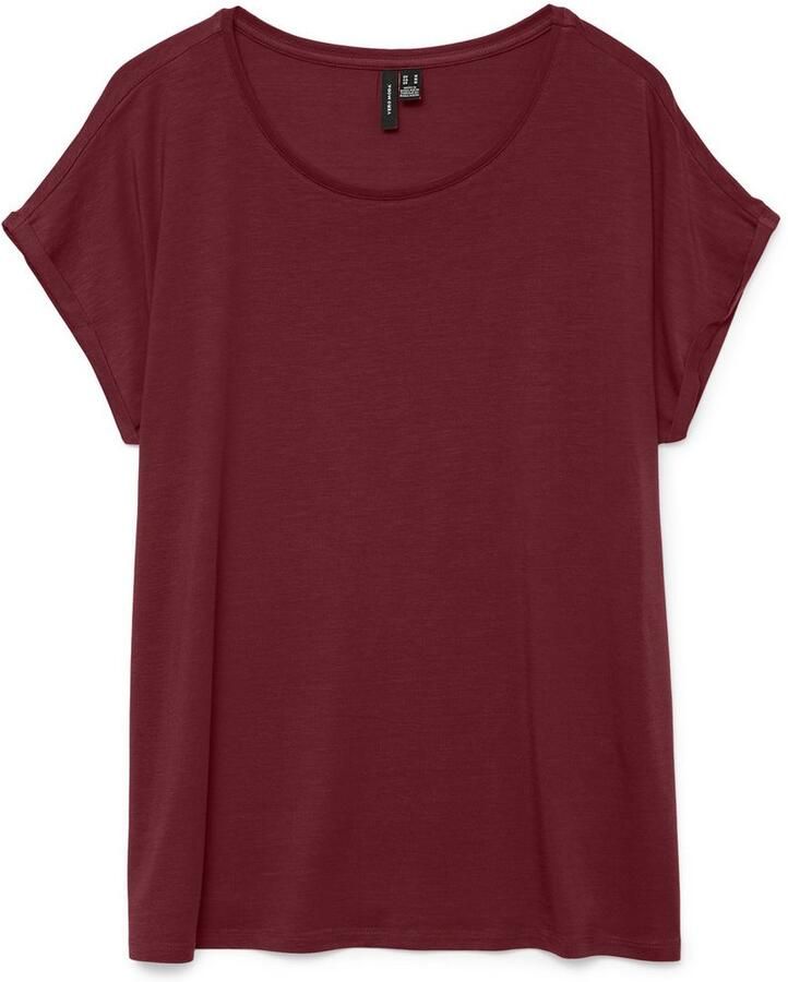 Vero Moda Shirt met ronde hals VMAVA PLAIN SS TOP GAJRS NOOS
