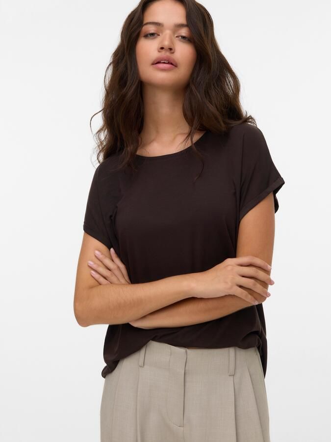 Vero Moda Shirt met ronde hals VMAVA PLAIN SS TOP GAJRS NOOS - Foto 6