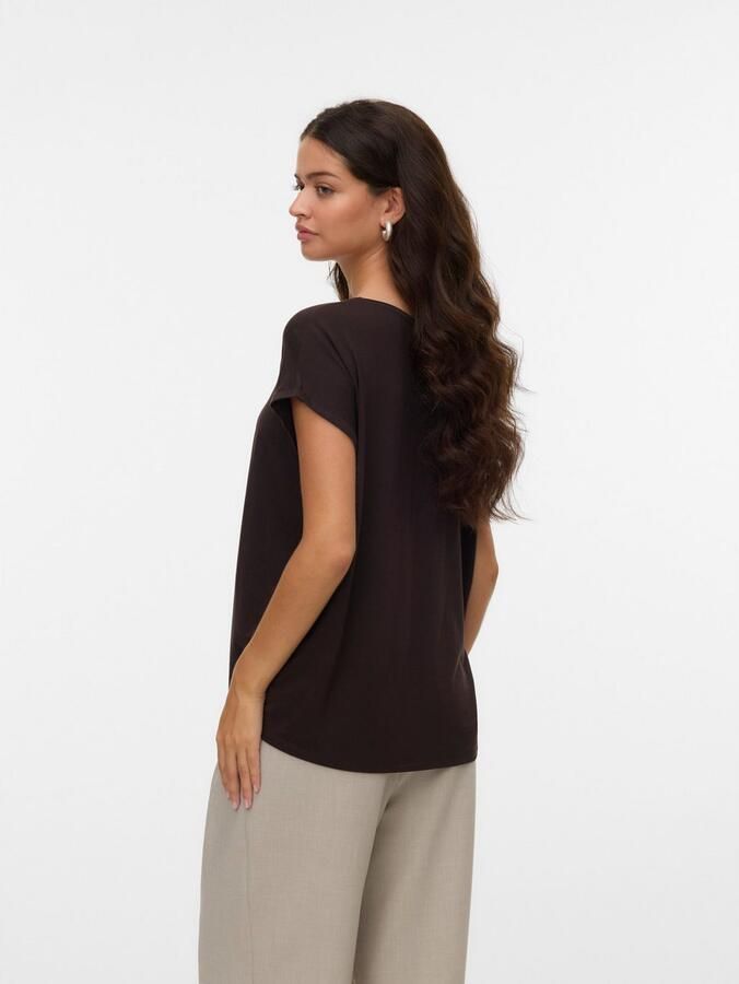 Vero Moda Shirt met ronde hals VMAVA PLAIN SS TOP GAJRS NOOS - Foto 3