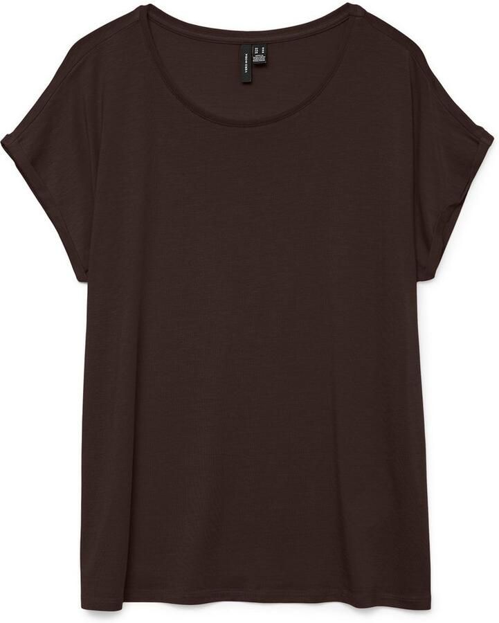 Vero Moda Shirt met ronde hals VMAVA PLAIN SS TOP GAJRS NOOS