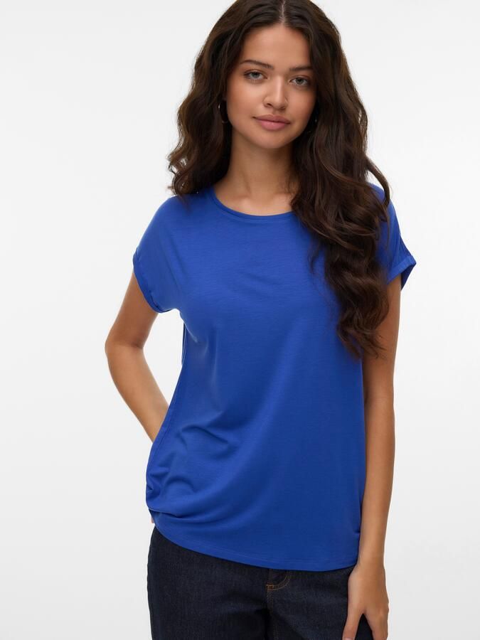 Vero Moda Shirt met ronde hals VMAVA PLAIN SS TOP GAJRS NOOS - Foto 6