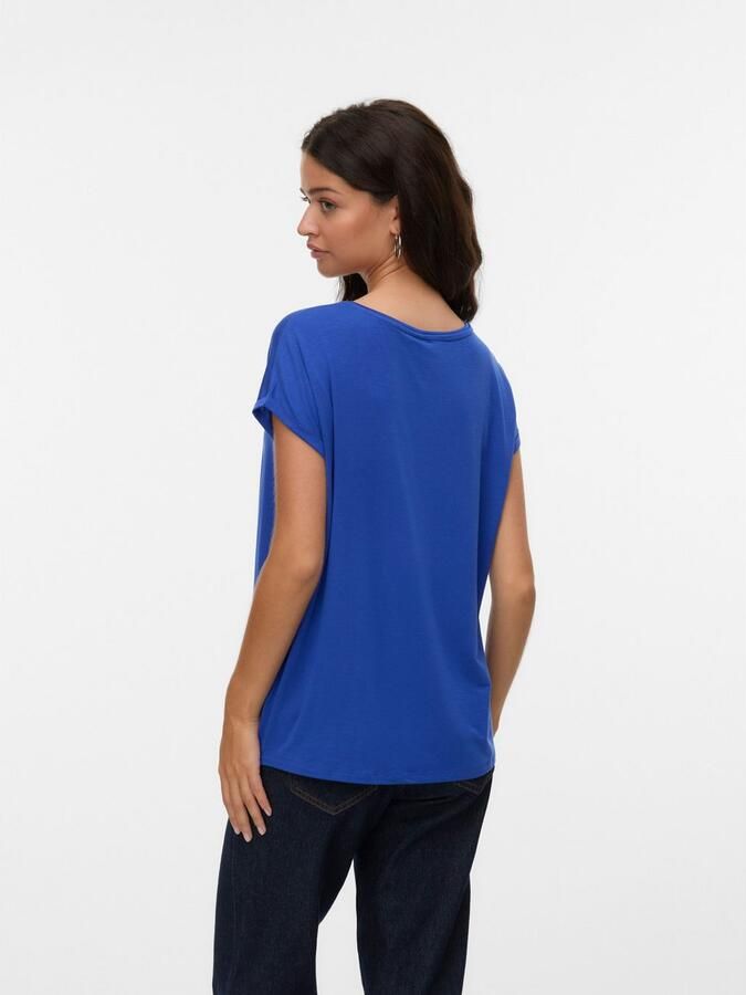 Vero Moda Shirt met ronde hals VMAVA PLAIN SS TOP GAJRS NOOS - Foto 4