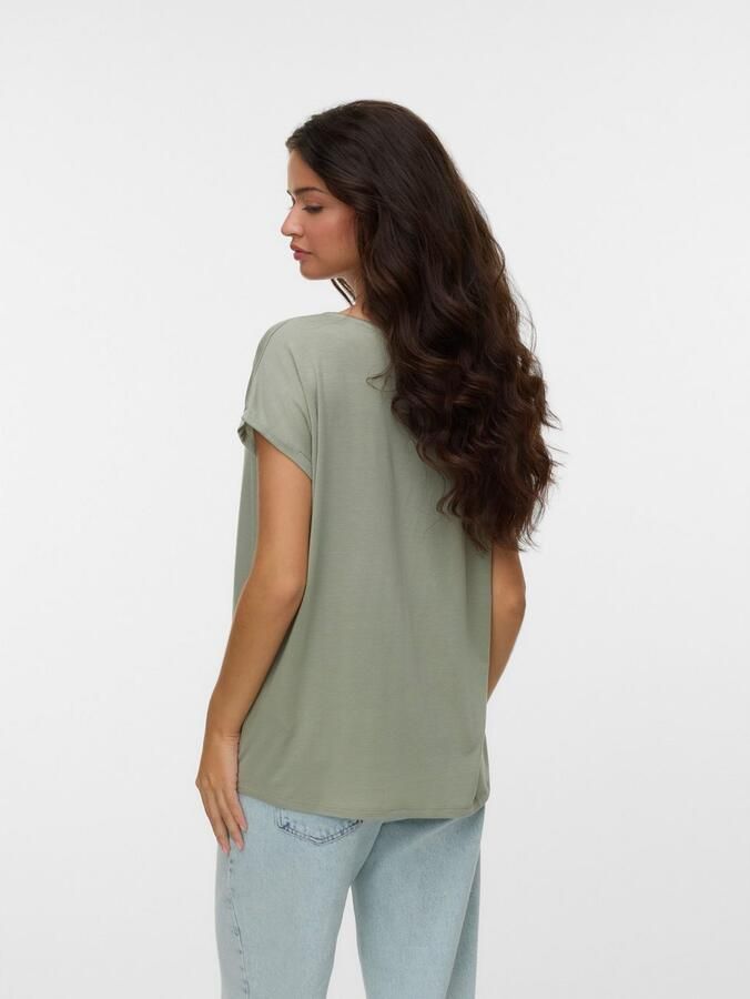 Vero Moda Shirt met ronde hals VMAVA PLAIN SS TOP GAJRS NOOS - Foto 2