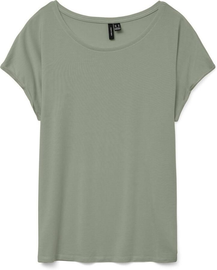 Vero Moda Shirt met ronde hals VMAVA PLAIN SS TOP GAJRS NOOS