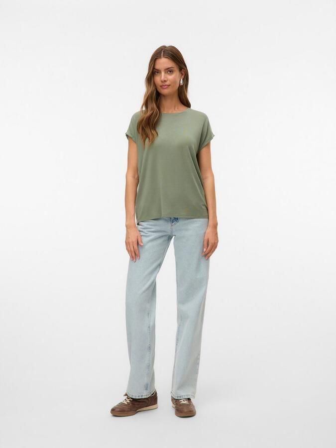 Vero Moda Shirt met ronde hals VMAVA PLAIN SS TOP GAJRS NOOS - Foto 5