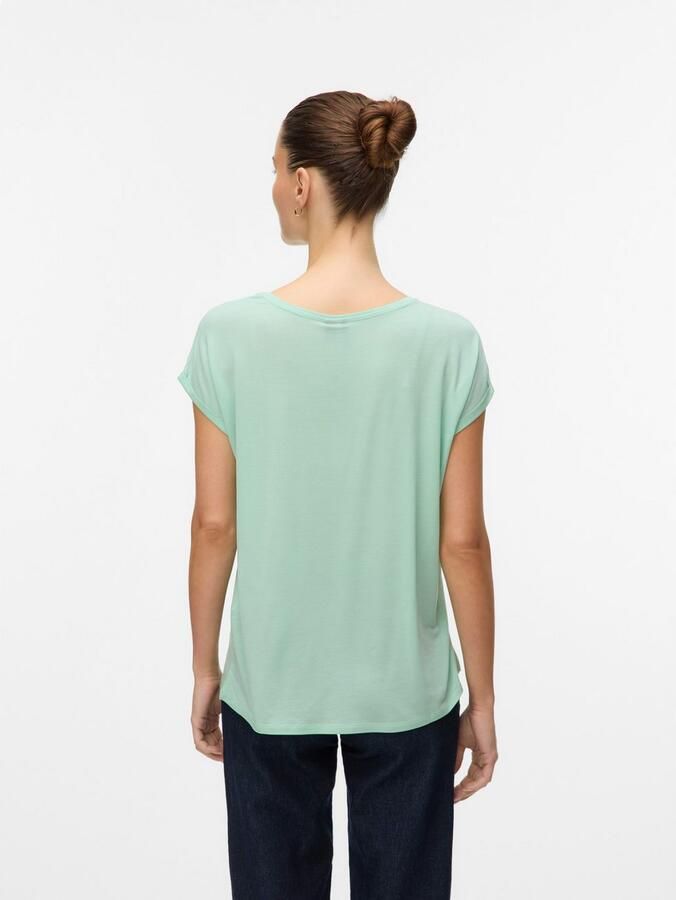 Vero Moda Shirt met ronde hals VMAVA PLAIN SS TOP GAJRS NOOS - Foto 4
