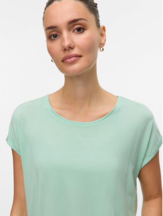 Vero Moda Shirt met ronde hals VMAVA PLAIN SS TOP GAJRS NOOS - Foto 3