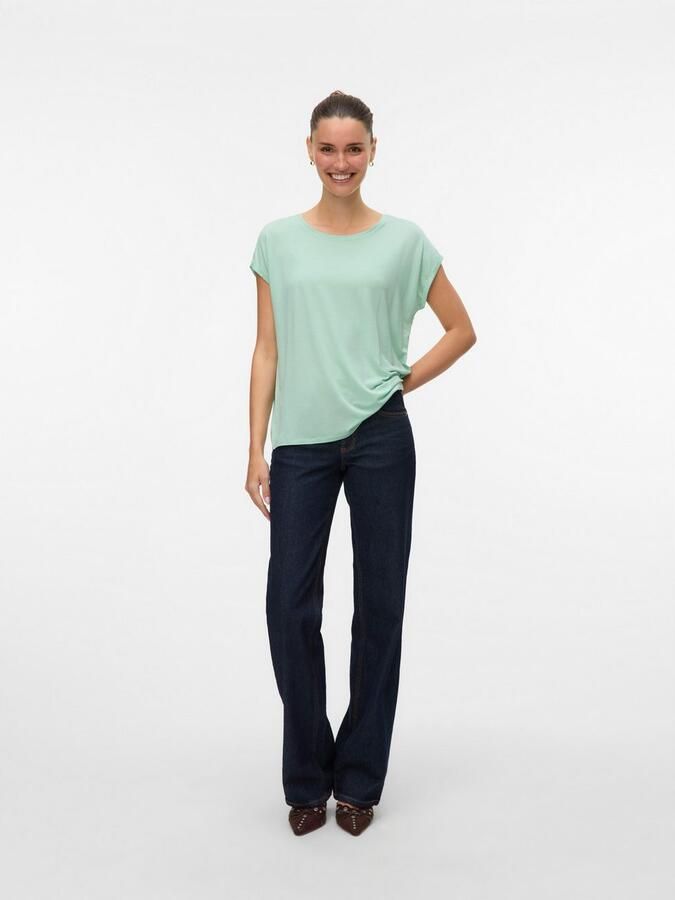 Vero Moda Shirt met ronde hals VMAVA PLAIN SS TOP GAJRS NOOS - Foto 5