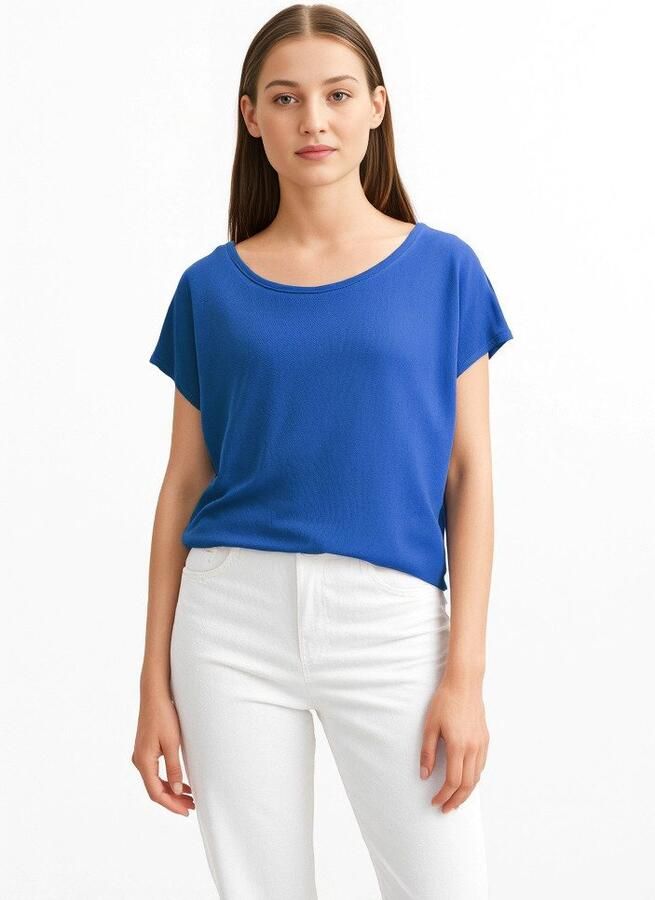 Vero Moda Shirt met ronde hals VMAVA PLAIN SS TOP GAJRS NOOS - Foto 5