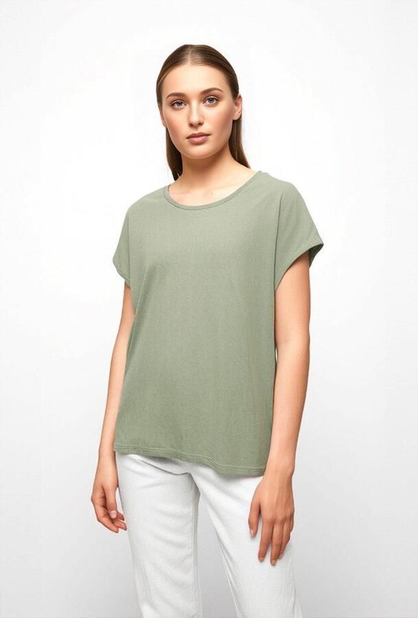 Vero Moda Shirt met ronde hals VMAVA PLAIN SS TOP GAJRS NOOS - Foto 4
